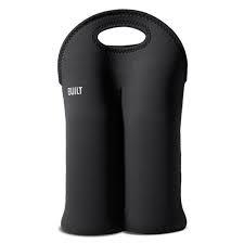 Built 2 Bottle Neoprene Bag Black