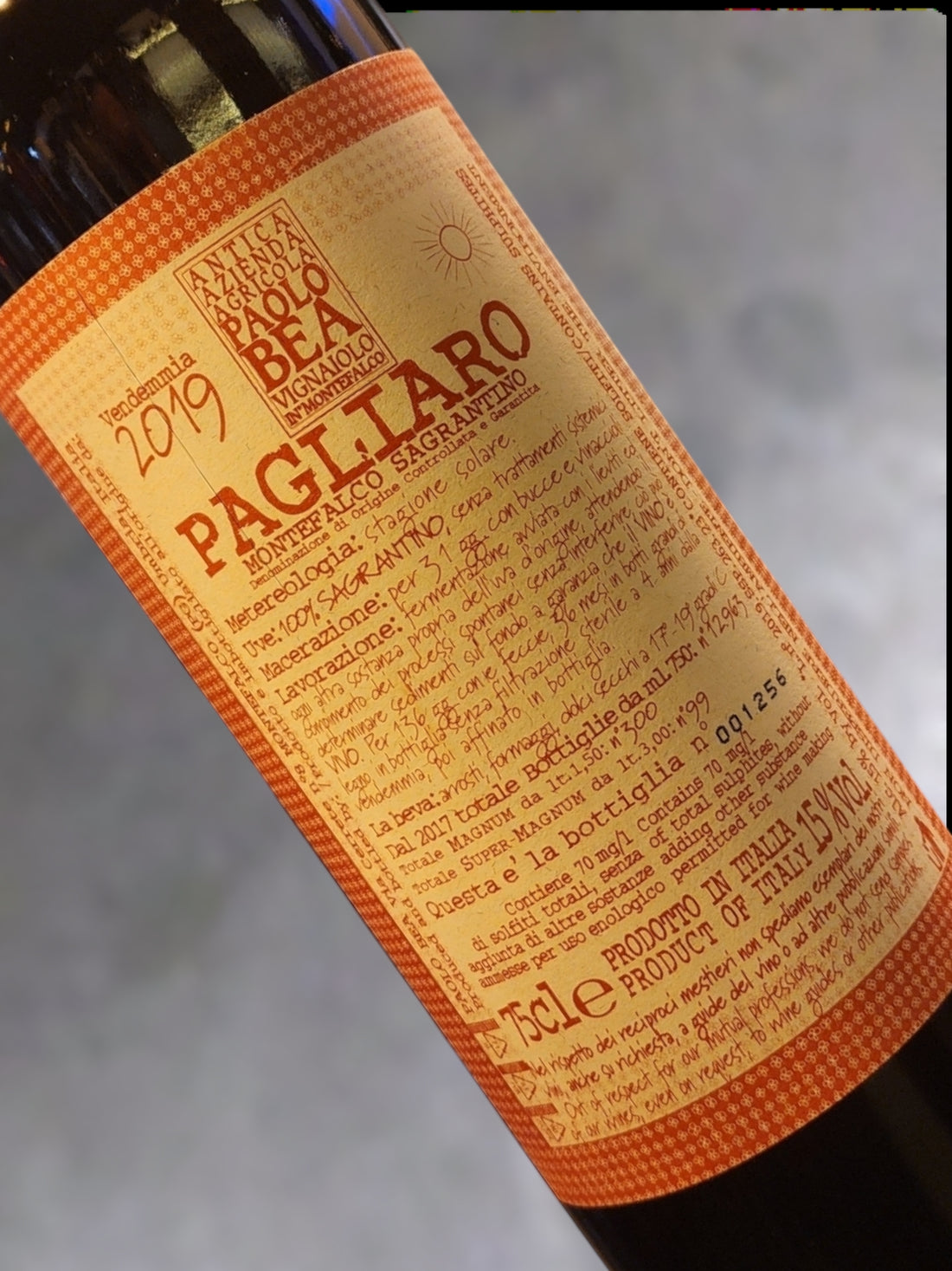 Paolo Bea Pagliaro Montefalco Sagrantino Secco 2019