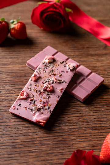 Embers Strawberry and Roses White Chocolate