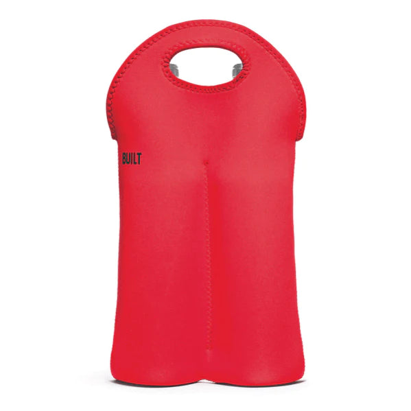 Built 2 Bottle Neoprene Bag Red