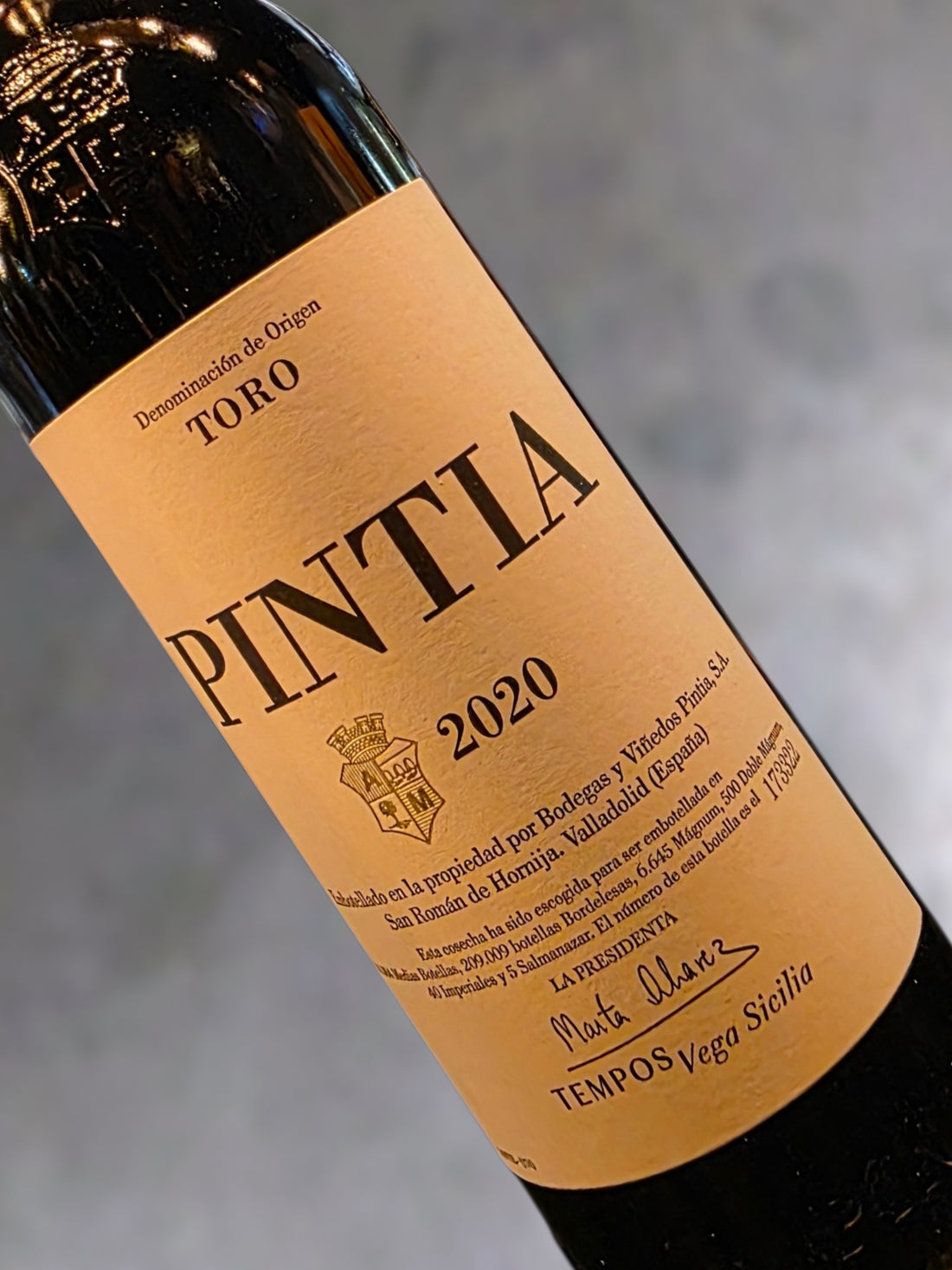 Bodegas Vega Sicilia Pintia 2020