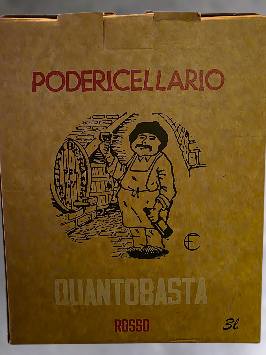 Poderi Cellario Quantobasta Vino Rosso NV 3 Liter