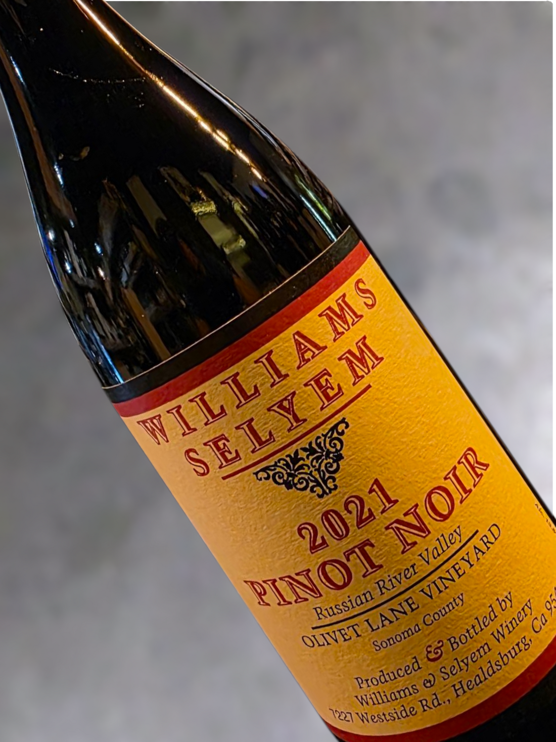 Williams Selyem Pinot Noir Olivet Lane 2021